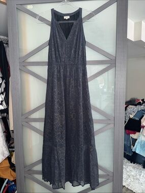 Cost Plus World Market Black Floral Maxi Dress